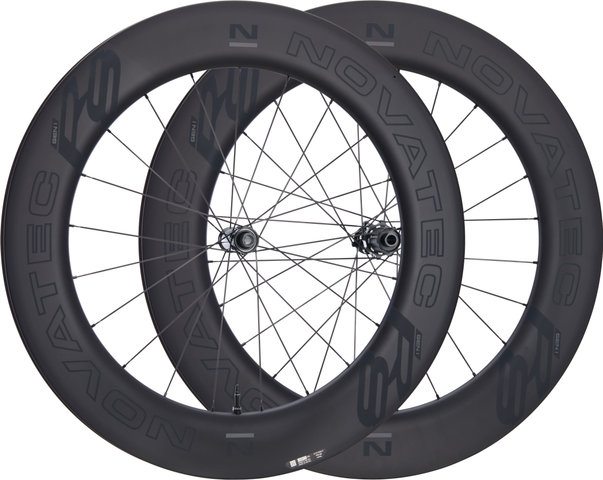 Novatec Set de Roues R8 Pro Disc Center Lock Carbon 28" - black/142 mm/100 mm/Shimano Route/Non Boost/Non Boost/28"