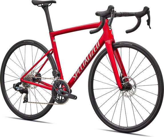 Specialized Vélo de Course en carbone Tarmac SL8 Comp AXS 28" - gloss red tint over silver dust silver dust/28"/XXS/47 mm/165,0 mm