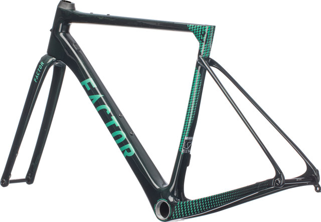 Factor Kit de Cadre en Carbone LS Disc Gravel - british green/M/Axe Traversant 12 mm