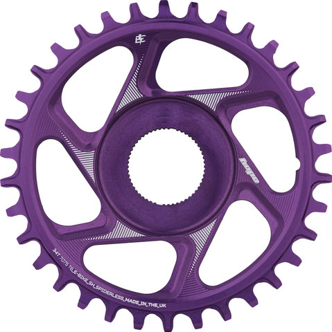 Hope R22 Spiderless Direct Mount E-Bike Kettenblatt für Shimano EP8/E8000 - purple/34 Z