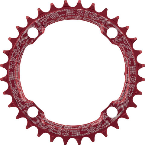 Race Face Narrow Wide Kettenblatt, 4-Arm, 104 mm Lochkreis, 10-/11-/12-fach - red/32 Zähne