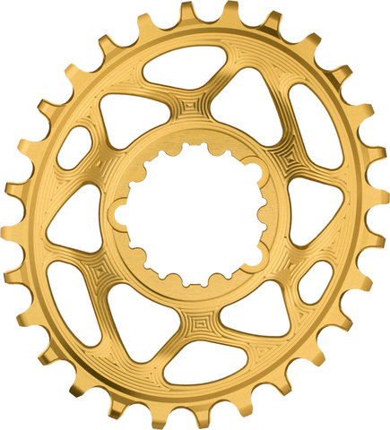 absoluteBLACK Plato Oval para SRAM Direct Mount 6 mm Offset - gold/28 
