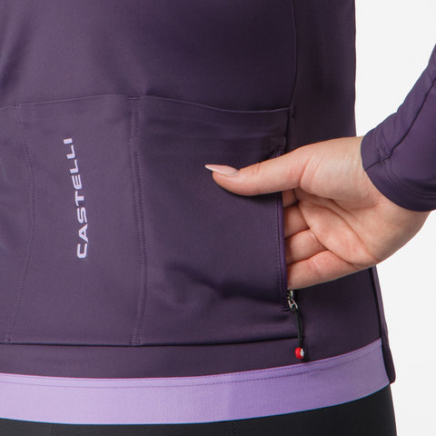 Castelli Espresso Thermal 2 L/S Women's Jersey - night shade | S