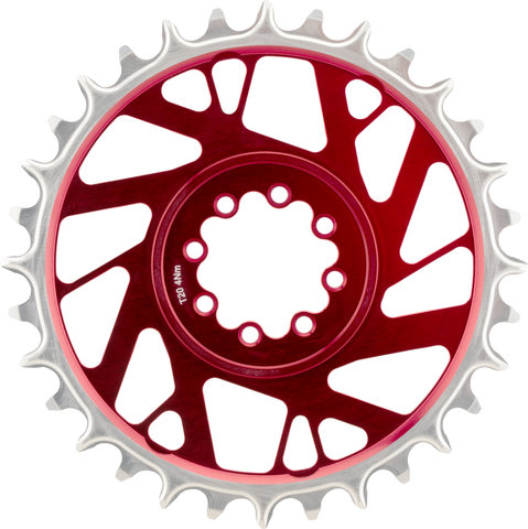 Burgtec plateau SRAM 8 trous thick-thin avec déport de 3 mm - race red | 32 | 32 