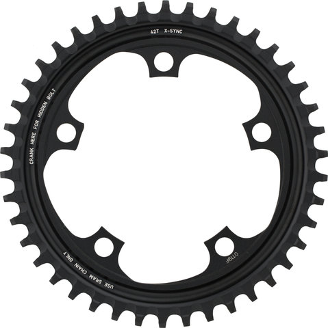 SRAM Plateau X-Sync pour Force 1 / Rival 1 / CX 1, 110 mm - grey anodized/42 dents