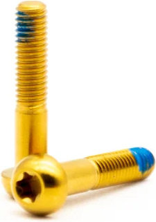 OAK Components Juego de Tornillos de titanio M5x25 para Abrazadera de manillar SRAM - gold