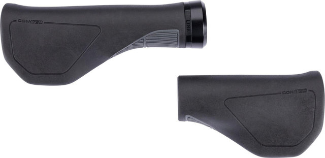CONTEC Puños de Manillar MERGE City Ergo - negro-gris | 140 mm / 96 mm | one size
