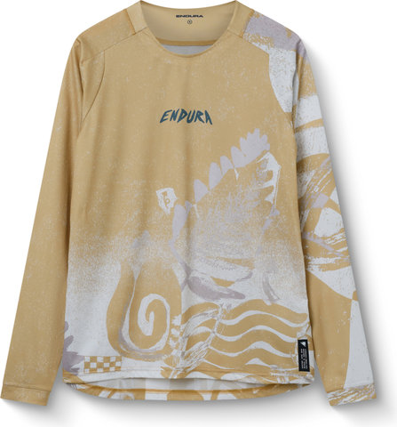 Endura Singletrack Print L/S Trikot - sand | XXL