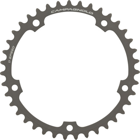 Campagnolo Plato Super Record, 11 vel., 5 brazos, círc. agujeros135 mm 2011-2014 - gris/39 dientes