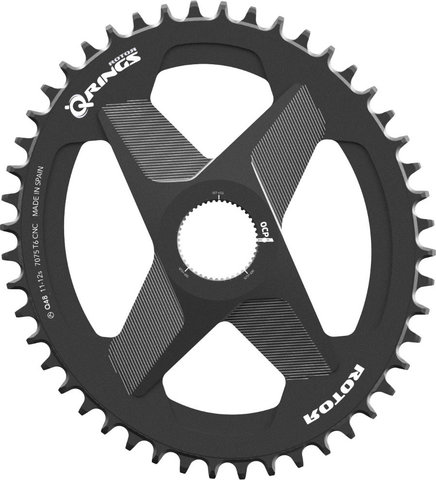 Rotor Q-RINGS 1-fach Universal Tooth Direct Mount Kettenblatt - schwarz/44 Z