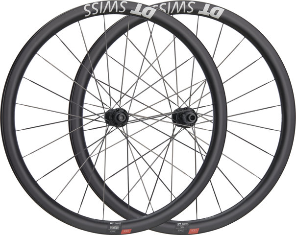 DT Swiss ERC 1100 DICUT 35 Carbon Disc Center Lock 27,5" Laufradsatz - schwarz/Shimano Road/142 mm/100 mm/27,5" (650B)/100 mm/Shimano Road/100 mm/142 mm/Non Boost/Non Boost