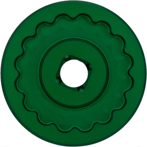 Abbey Bike Tools Herramienta de ejes de pedalier Bottom Bracket Socket Dual Sided - green