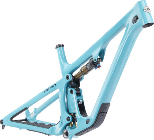 Yeti Cycles SB120 TURQ Carbon 29" frame kit - turq/L/120 mm/12 mm Thru Axle