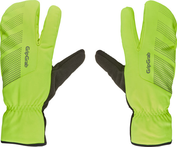 GripGrab Gants Ride Windproof Deep Winter Lobster - yellow hi-vis/M