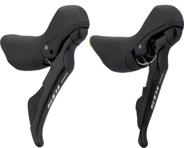 Shimano Set de Freins à Disque av+arr 105 BR-R7070 + ST-R7020 - silky black/Ensemble/gauche/droite (spécifique)
