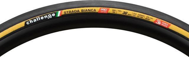 Challenge Strada Bianca Pro 28" Folding Tyre - Workshop Packaging - black-tan/28 /36-622