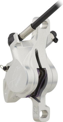 Hope XCR PRO X2 Postmount v+h Set Scheibenbremse - silver/Set/links/rechts (seitenspezifisch)