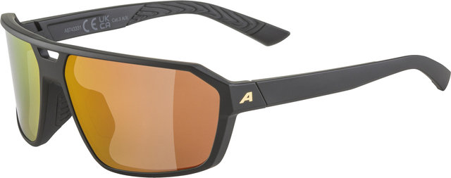 Alpina Swift Sports Glasses - black gold matt | mirror gold