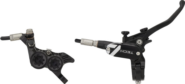 Hope Tech 4 V4 v+h Set Scheibenbremse mit Kunststoffleitung - black-black/Set/links/rechts (seitenspezifisch)