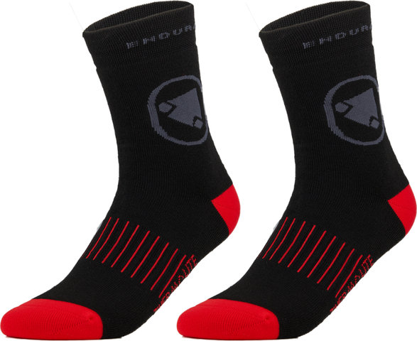 Endura Thermolite II Socks 2-pack - black/37 - 42