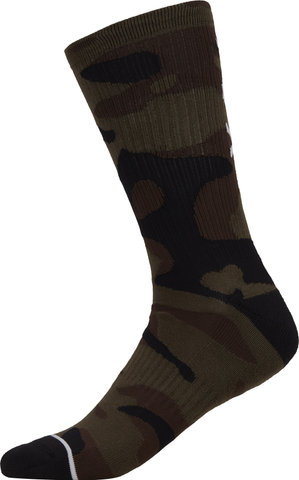 Fox Head Chaussettes Fox Camo Crew - green camouflage/43 - 47