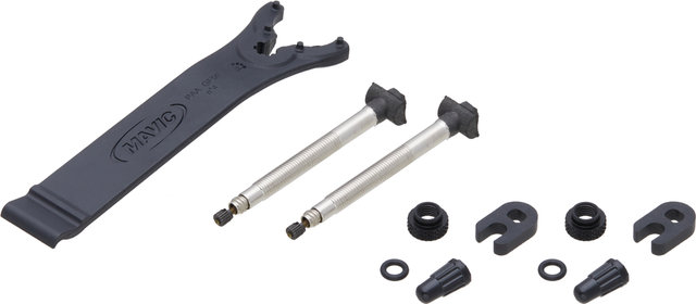 Mavic Cosmic Ultimate 45 Disc Center Lock 23 mm 28" Carbon Laufradsatz - schwarz/Shimano Road/100 mm/142 mm/28"