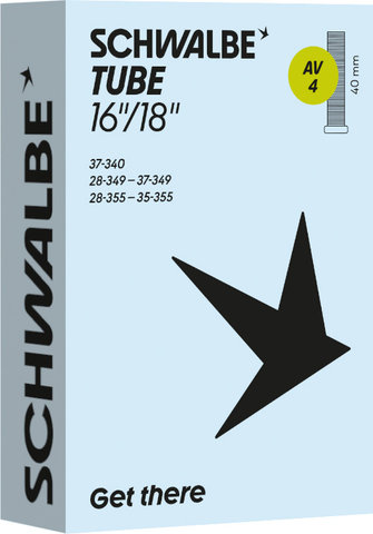 Schwalbe Cámara 4 para 340 mm / 18" - universal | Válvula Schrader (AV) | 40 mm
