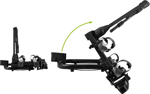 Eufab TECDC1+ Bike Rack for Trailer Hitch - black-black