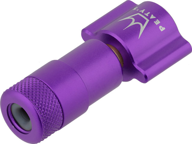 Peaty's Holeshot CO2 Tyre Inflator Kit CO2 cartridge pump + 16 g cartridge - violet