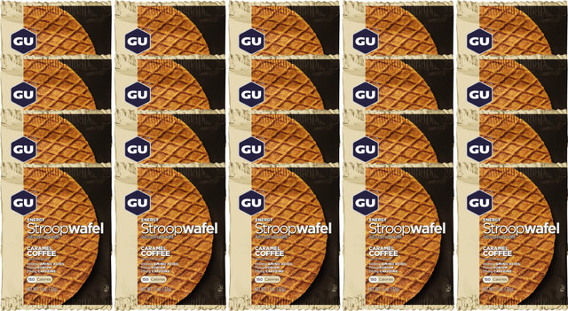 GU Energy Labs Stroopwafel energético - 20 unidades - caramel coffee