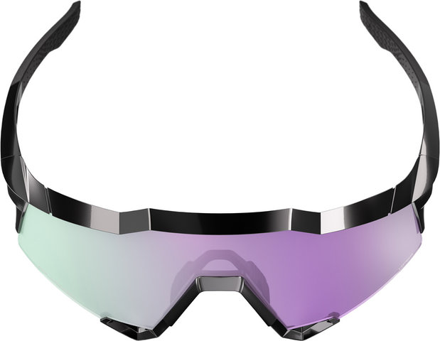 100% Gafas deportivas Polarized Speedcraft SL HiPER - polished black | hiper polarized lavender mirror