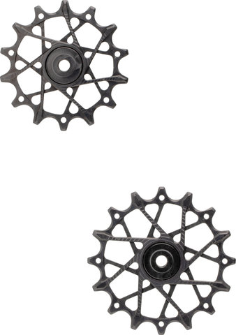 Garbaruk Juego de poleas de cambio de 14 + 16 dientes para SRAM Eagle Transmiss - black | 14 dientes (polea guía), 16 dientes (polea tensora)