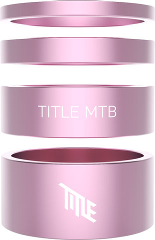 Title MTB Headset Spacer Kit 1 1/8" - pink