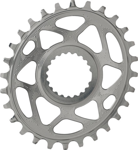 absoluteBLACK Oval Kettenblatt für Shimano DM M9100 /M8100 /M7100/M6100 /HG+ 12-fach - grey/28 Z