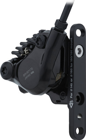 Shimano Frein à Disque 105 BR-R7170 + Di2 ST-R7170 - noir/Roue avant/Gauche (spécifique au côté)