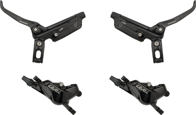 SRAM Level Ultimate Carbon v+h Set Scheibenbremse - black anodized/Set/Flip-Flop (seitenunspezifisch)