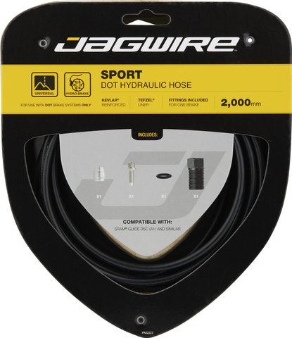 Jagwire Bremsleitung Sport Hydraulic für DOT - black/Guide RSC (A1)