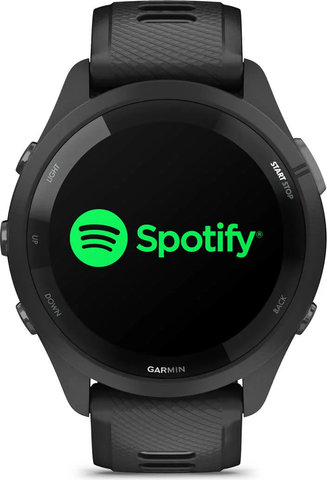Garmin Forerunner 265 Smartwatch mit Schnellwechsel-Silikon-Armband 22 mm - schwarz