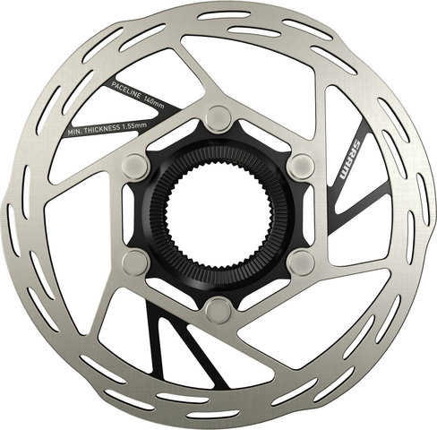 SRAM Paceline Rounded Center Lock Bremsscheibe Modelljahr 2025 - black-silver/140 mm