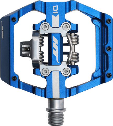 HT DUO D1 Clipless/Platform Pedals - royal blau