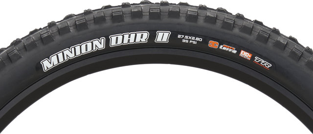 Maxxis Minion DHR II+ 3C MaxxTerra EXO+ TR 27,5+ Faltreifen - schwarz/27.5 "/71 mm/71-584/2.8 "