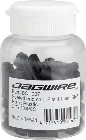 Jagwire Sealed End Caps for Shift Cable Housing - 100 pieces - black