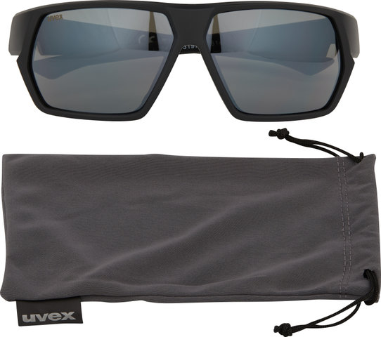 uvex Lunettes de Sport sportstyle 238 - black mat/mirror silver