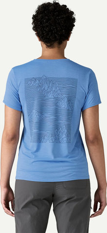 Patagonia T-Shirt pour Dames Capilene Cool Daily Graphic - strataspire-abundant blue x-dye/XS