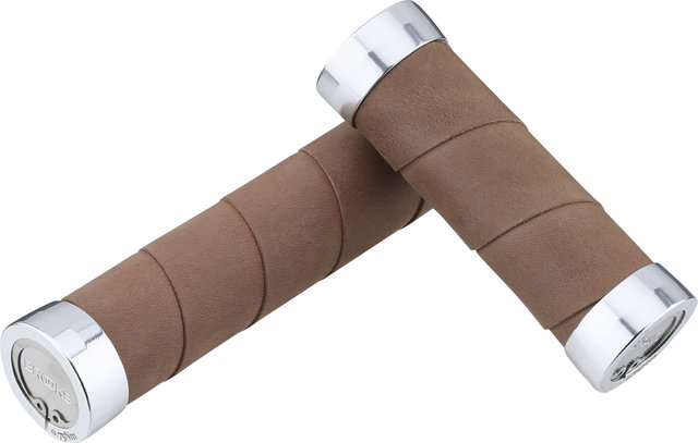 Brooks Empuñaduras de cuero delgadas para interruptor de puño giratorio unila - dark tan/Longitud izquierda