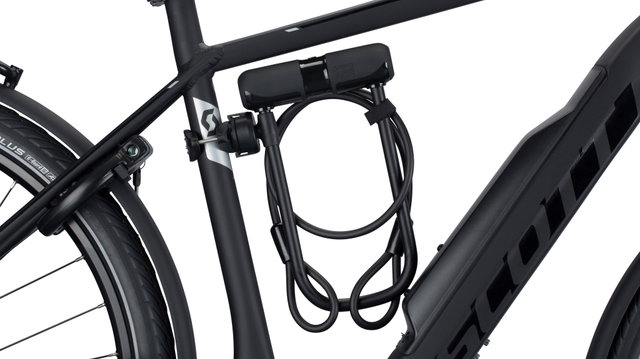 CONTEC PowerLoc U-Lock w/ Extra Loop Cable - black | 23 cm | 11.5 cm