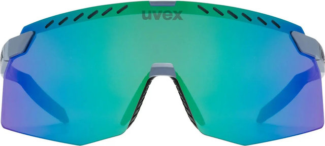 uvex pace stage S CV sports glasses - grey matte | mirror green