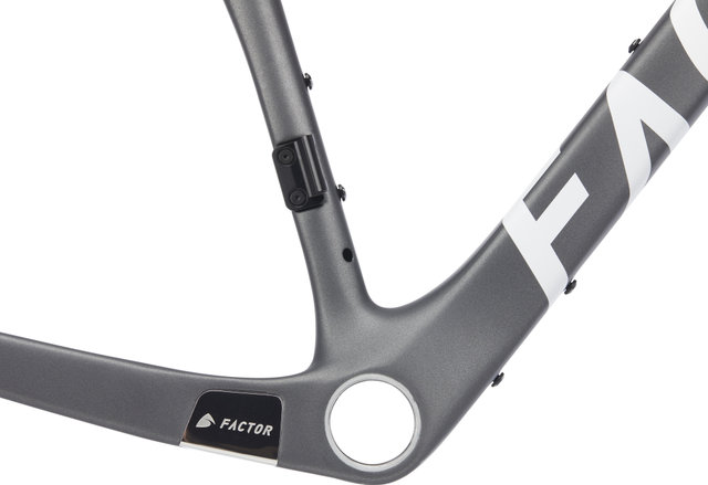 Factor Kit de Cadre en Carbone LS Disc Gravel - gunmetal/M/Axe Traversant 12 mm