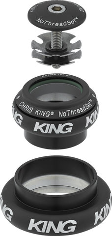 Chris King Jeu de Direction NoThreadSet EC34/28,6 - EC44/40 GripLock - matte jet/EC34/28,6 - EC44/40