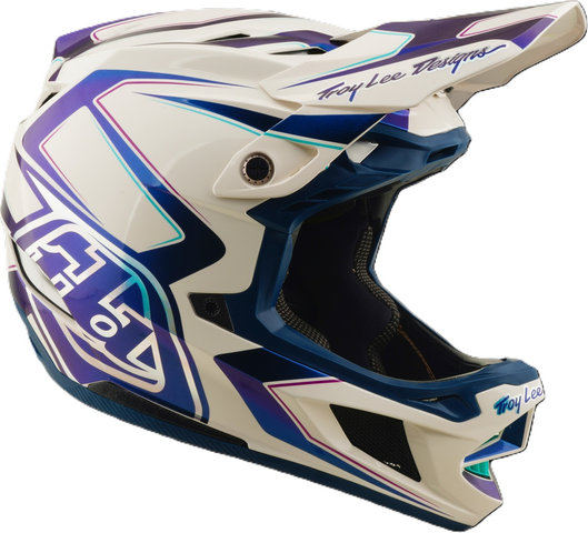 Troy Lee Designs D4 Composite MIPS Fullface Helmet - flared white-indigo | 57 - 58 cm